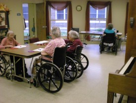 Fun in the activity room.